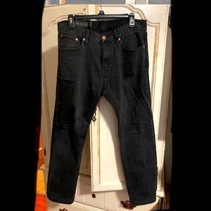 Men’s Emporio Armani Straight fit black wash jeans 32x30